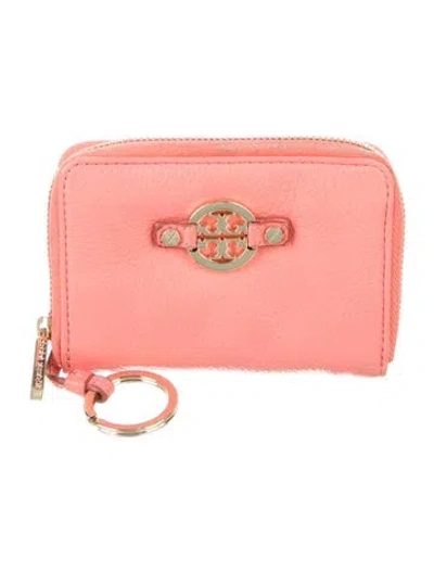 Pre-owned Tory Burch Leather Wallet In Pink