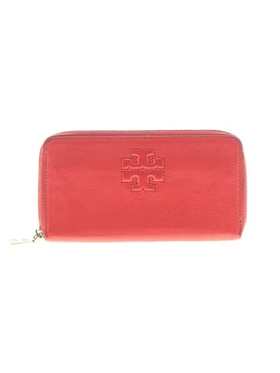 Pre-owned Tory Burch Leather Wallet In Red