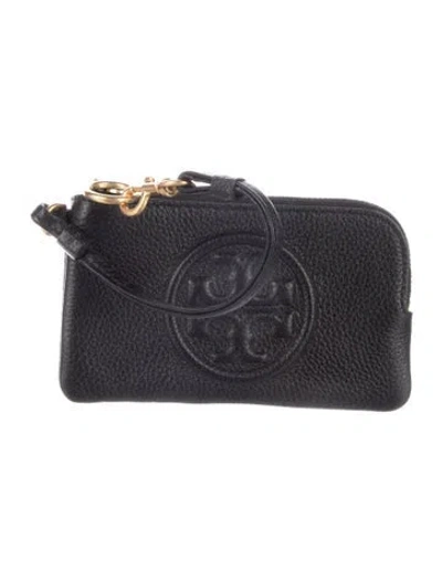 Pre-owned Tory Burch Leather Wallet W/ Tags In Black