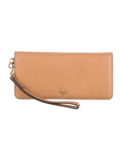 Pre-owned Tory Burch Leather Wristlet In Multi