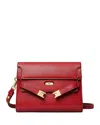 Tory Burch Lee Radziwell Shoulder Bag In Ruby/gold