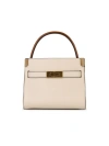 Tory Burch Lee Radziwill' Cream Leather Mini Bag In Neutrals