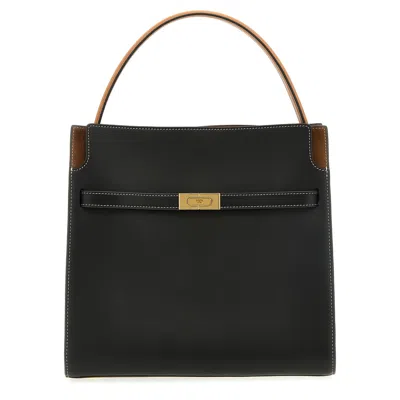 Tory Burch Lee Radziwill Double Bag In Black