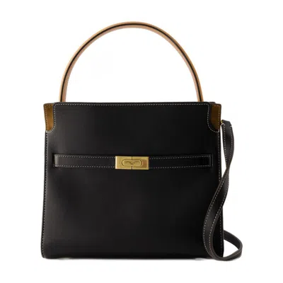 Tory Burch Lee Radziwill Double Small Purse In Black