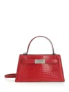 Tory Burch Lee Radziwill Mini Crocodile-effect Leather Top Handle Bag