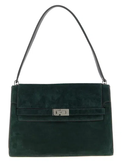 Tory Burch Lee Radziwill Large Shoulder Bag In Green