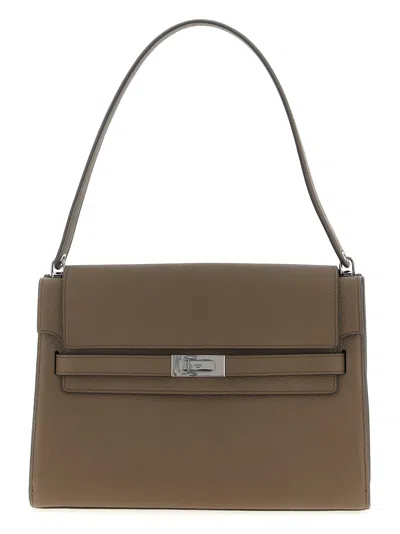 Tory Burch 'lee Radziwill' Large Shoulder Bag In Brown