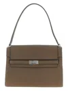Tory Burch 'lee Radziwill' Large Shoulder Bag In Gray