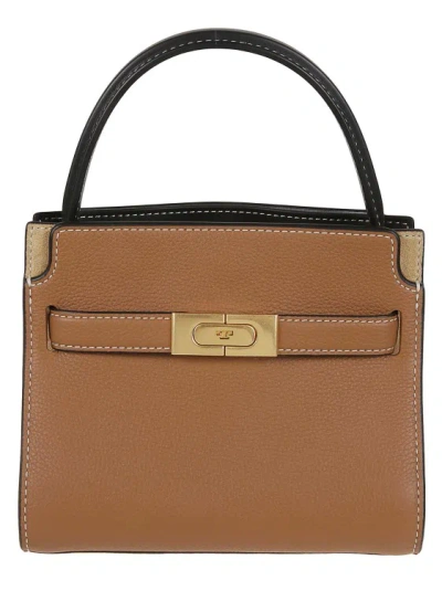 Tory Burch Lee Radziwill Leather Bag In Brown