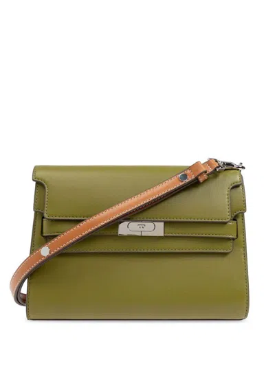 Tory Burch Lee Radziwill Shoulder Bag In Green
