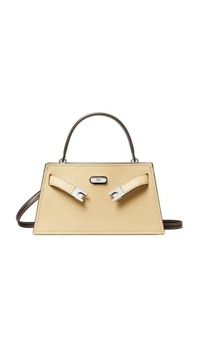 Tory Burch Lee Radziwill Mini Top Handle Bag In Brown