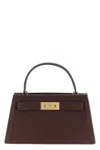 Tory Burch Lee Radziwill Pebble Mini Hand Bags Bordeaux In Burgundy