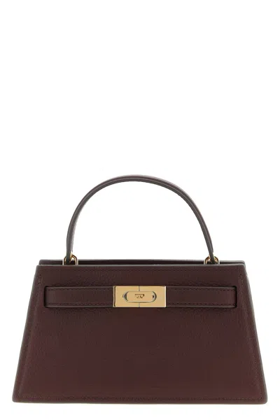 Tory Burch 'lee Radziwill Pebble Mini' Crossbody Bag In Burgundy