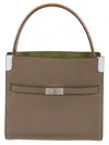 Tory Burch Small Lee Radziwill Shoulder Bag In Wild Mushroom