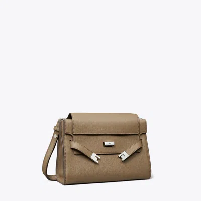 Tory Burch Lee Radziwill Pebbled Shoulder Bag