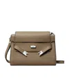 Tory Burch Lee Radziwill Pebbled Shoulder Bag In Brown