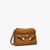 Tory Burch Lee Radziwill Buckle-fastening Shoulder Bag In Brown