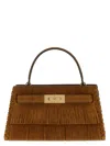 Tory Burch Lee Radziwill Petite Crossbody Bags Brown