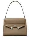 Tory Burch Lee Radziwill Pebble Leather Large Shoulder Bag