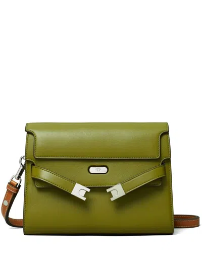 Tory Burch Lee Radziwill Shoulder Bag In Green