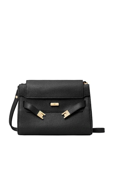 Tory Burch Lee Radziwill Shoulder Bag In Black