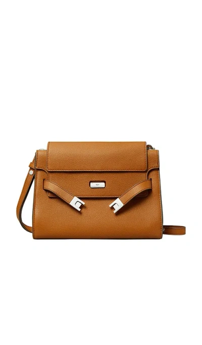 Tory Burch Lee Radziwill Shoulder Bag In Burgundy