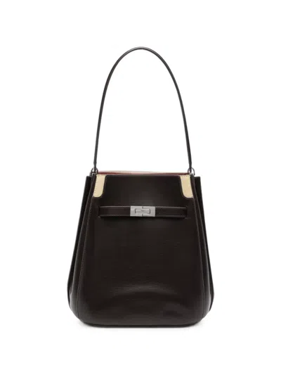 Tory Burch Lee Radziwill Shoulder Bag In Brown