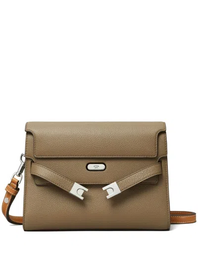 Tory Burch Lee Radziwill Shoulder Bag In Brown