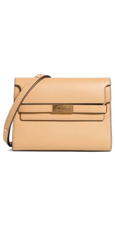Tory Burch Lee Radziwill Shoulder Bag Ginger Shortbread In Beige