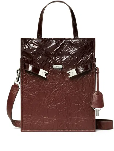 Tory Burch Lee Radziwill Small Shoulder Bag In Brown