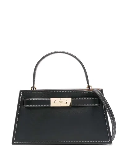 Tory Burch Lee Radziwill Small Tote Bag In Black