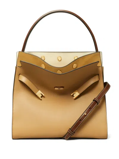 Tory Burch Lee Radziwill Tote Bag In Neutrals