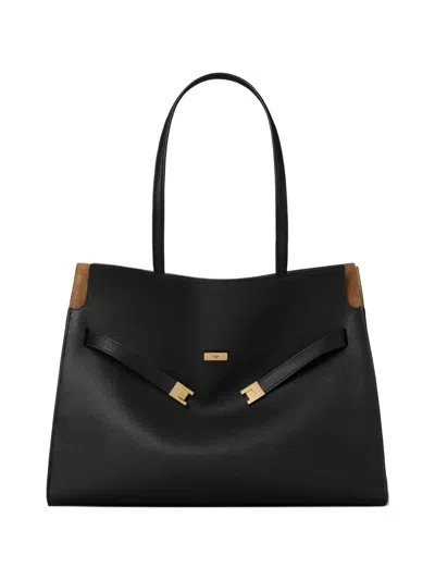 Tory Burch Small Lee Radziwill Double Bag In Black