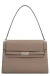 Tory Burch Lee Radziwilli Grande Shoulder Bag In Gray