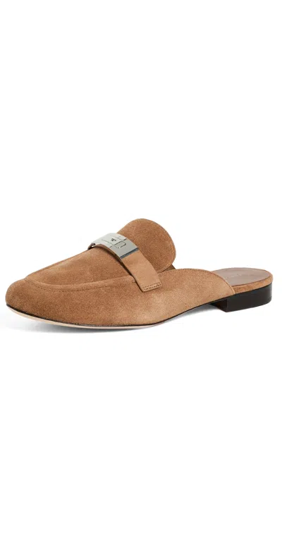 Tory Burch Leelee Loafer Mules Weathered Oak