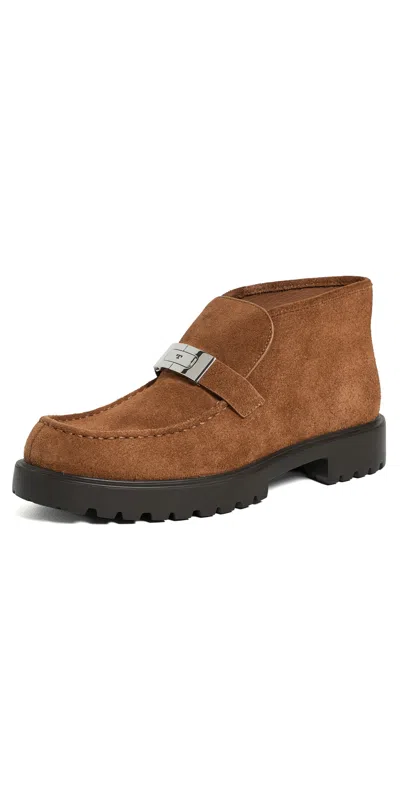 Tory Burch Leelee Lug Boot 30 Mm Weathered Oak In Brown