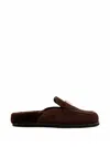 Tory Burch Leelee Shearling Mules In Multi
