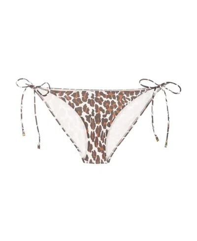 TORY BURCH TORY BURCH LEOPARD-PRINTED STRING BIKINI BOTTOM