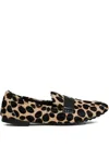 Tory Burch Leopard-printed Loafers In Neutral