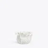Tory Burch Lettuce Ware Candle Holder, Set Of 2 In White