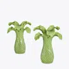 Tory Burch Lettuce Ware Candlestick, Set Of 2 In Green