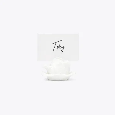 Tory Burch Lettuceware Card Holders Set Of 4 In White