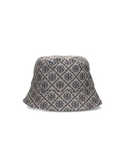 Tory Burch Light & Natural Cotton-blend Hat With Linen Lining In Sand