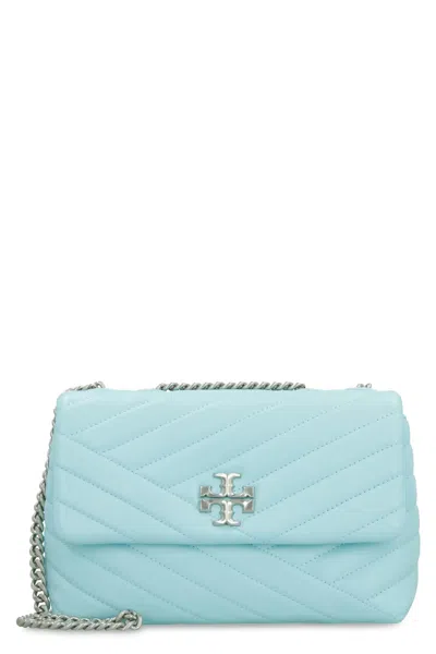 Tory Burch Light Blue Leather Small Kira Bag In Light Celeste