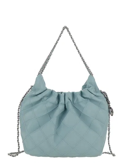 Tory Burch Light Blue Mini Fleming Drawstring Bag | ModeSens