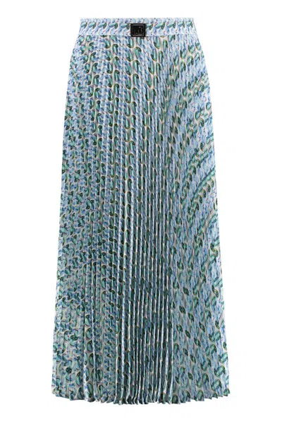 Tory Burch Light Blue Skirt In Blue Lucky Duck