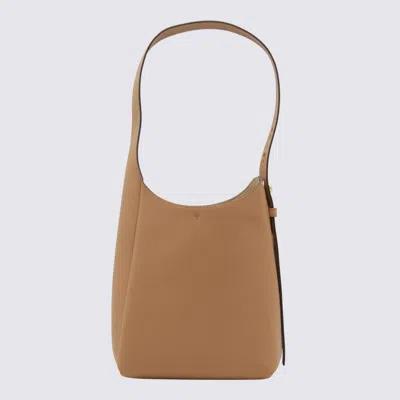 Tory Burch Light Brown Leather Hobo Romy Small Shoulder Bag