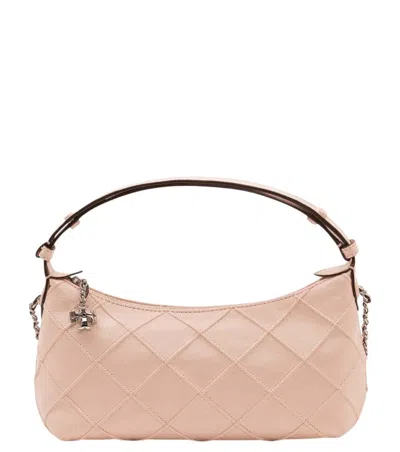 Tory Burch Light Pink Fleming Mini Shoulder Bag In Neutral