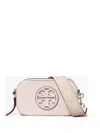 Tory Burch Miller Patent Border Mini Crossbody Bag Pale Pink In Pink