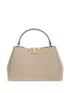 Tory Burch Light Stone Eleanor Medium Satchel Bag In Neutral